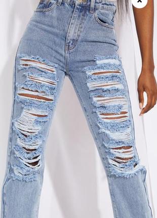 Рваные джинсы на высокий рост5 фото