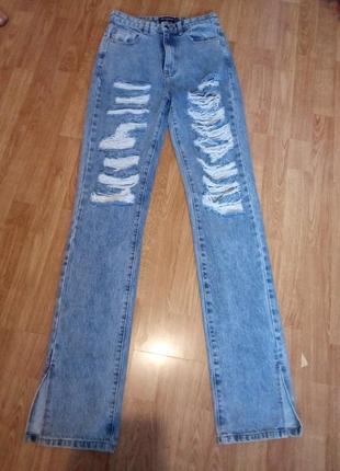 Рваные джинсы на высокий рост8 фото