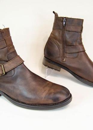 Clarks чоловічі шкіряні черевики на блискавці оригінал! розмір 46-47 31 см