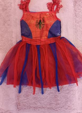Карнавальна сукня людина павук,плаття подружки людини павука
