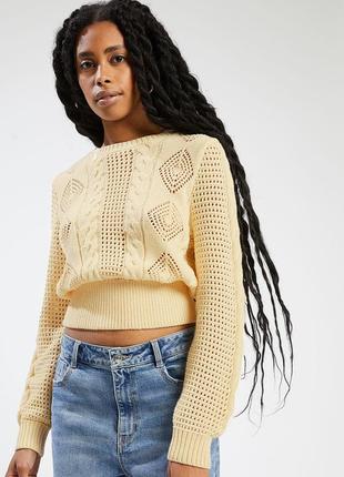 Ажурний вʼязаний светр від бренду pimkie2 фото