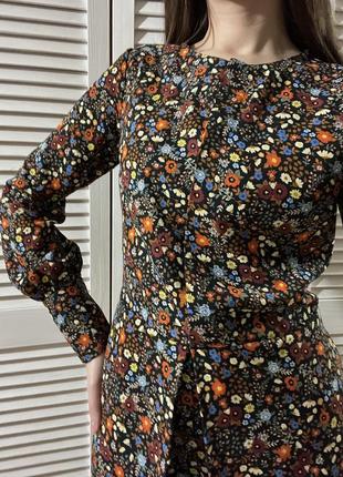 Комбинезон женский шорты zara trafaluc цветочный принт2 фото