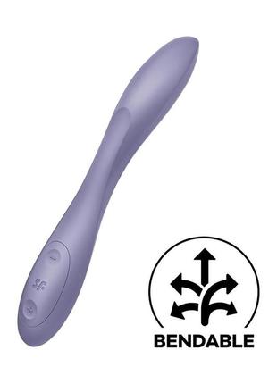 Универсальный вибратор satisfyer g-spot flex 2, гибкий ствол с фиксацией положения