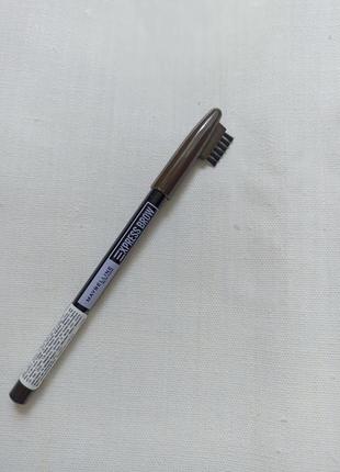 🌹🌹maybelline new york олівець для брів зі щіточкою відтінок 06 black brown🌹🌹1 фото