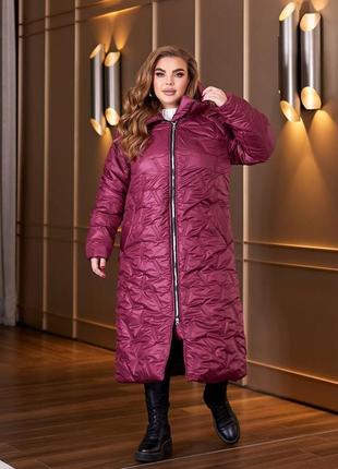Жіноча тепла зимова куртка,пуховик,пальто,женская тёплая зимняя куртка,пуффер,стьобана,довге,пальто3 фото