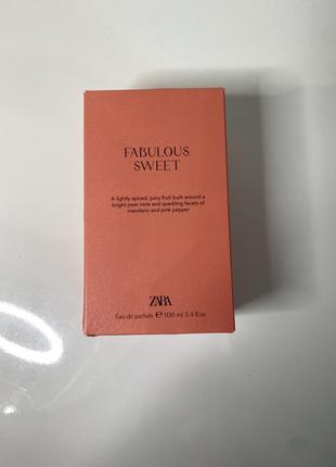 Парфумована вода zara fabulous sweет 100 мл