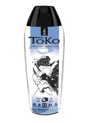 Лубрикант на водной основе shunga toko aroma - coconut water (165 мл), не содержит сахара