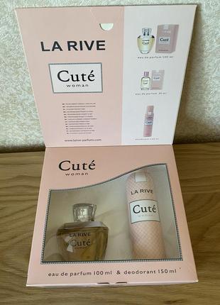 La rive cute woman, новый набор edp 100 мл и дезодорант5 фото