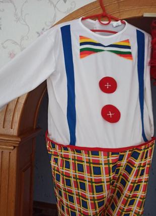 Карнавальный маскарадный новогодний костюм клоун3 фото