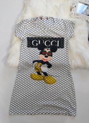 Платье для девочки в стиле gucci1 фото