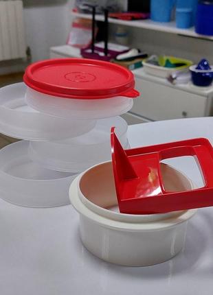 Чудо-котлетница + 4 контейнера для заморозки tupperware2 фото