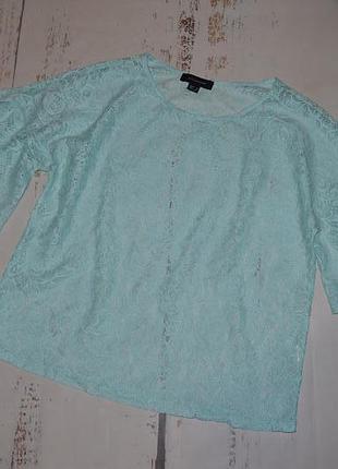 М'ятна блуза з воланами на рукавах atmosphere 12 розмір