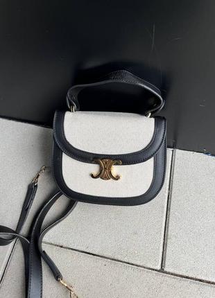 Стильная женская сумка на подарок celine  известный бренд селин в комплекте ремешок на плече и ручка5 фото