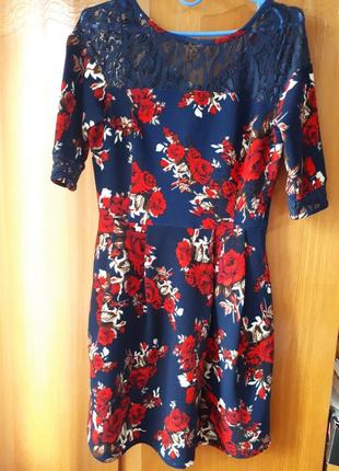 Сукня, плаття, оригінальне, з мереживом, ошатне