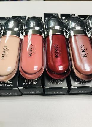 Супер блиск для губ  3d hydra lipgloss kiko milano кіко мілано5 фото