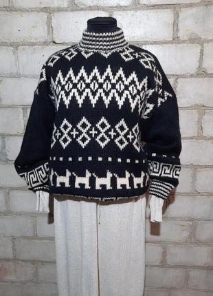 Винтаж премиум стильный теплый винтаж vintage свитер шерсть имталия mac &amp; maggie3 фото