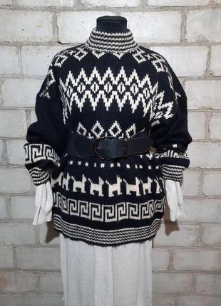 Вінтаж преміум стильний теплий вінтаж vintage светр вовна італія mac & maggie