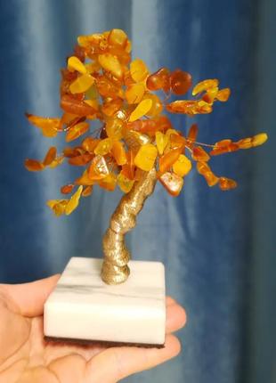 Дерево щастя з бурштину 17 см