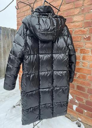 Куртка зимова пуховик чорний braggart довгий4 фото