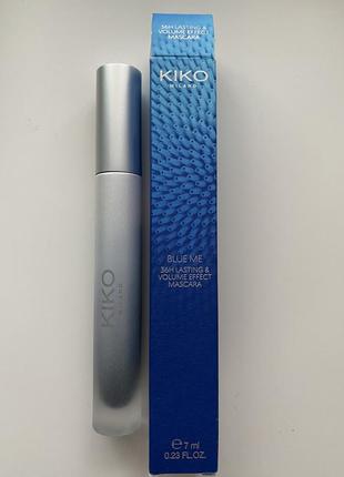 Туш для вій kiko milano blue me 36h lasting & volume2 фото