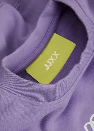 Коттоновый свитшот трехнитка в сиреневом/фиолетовом цвете от датского бренда jjxx7 фото