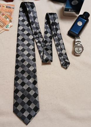 Качественный брендовый стильный галстук cedarwood state madrid