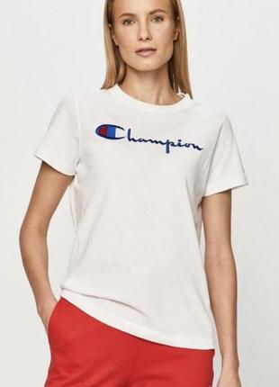 Белая футболка от champion1 фото