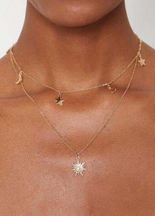 Подвійний ланцюжок з зоряними підвісками