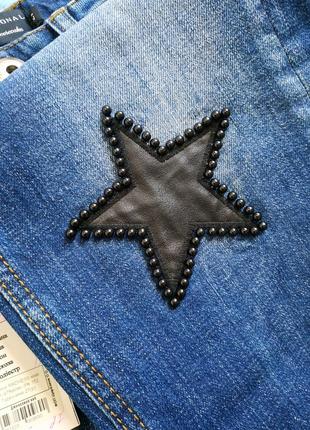 Мом джинсы со звездами w278 фото