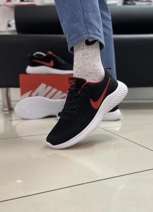 Кроссовки nike air max (сетка) black/red 40й 25,5см