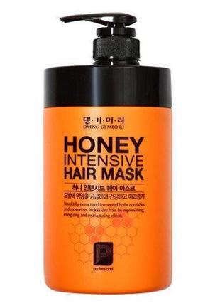 Маска для восстановления волос «медовая терапия» daeng gi meo ri honey intensive hair mask, 1000ml3 фото