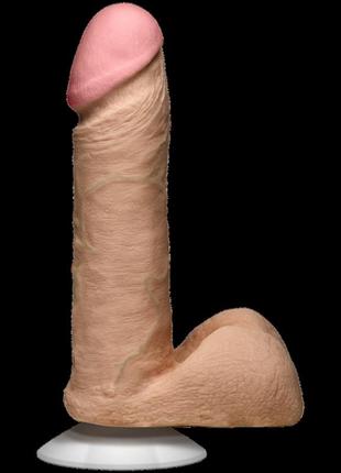Фаллоимитатор doc johnson the realistic cock 6 inch white - ultraskyn, vack-u-lock, диаметр 4,3см