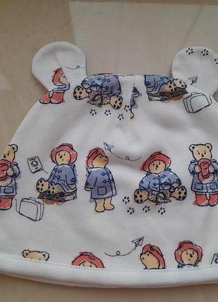 Шапочка 100% хлопок двойная на ребенка 1-1,5 года, фирмы george