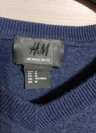 💯% вовна мепиноса пуловер джемпер светр h&amp;m2 фото