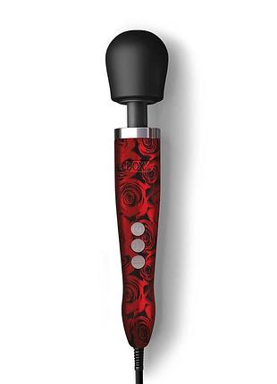 Вібромасажер doxy die cast rose pattern, дуже потужний, живлення 220в, металевий корпус 2
