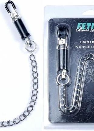Зажимы для сосков fetish boss series - №12 exclusive nipple clamps