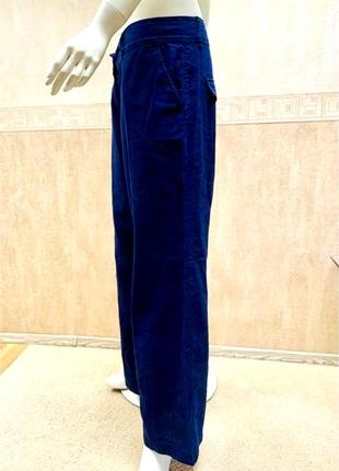 Батал! шикарные широкие льняные брюки темно-синего цвета!!!6 фото