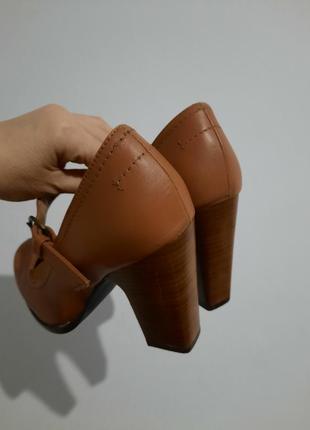 Туфли шкира на устойчивом каблуке next premium leather9 фото