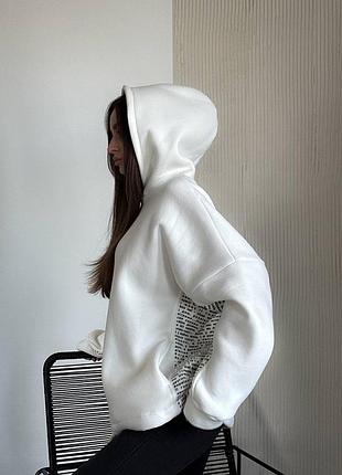 Не кошлатиться худі подовжений толстовка з написом3 фото