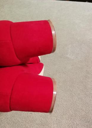 Красные бархатные туфельки faith wide fit7 фото