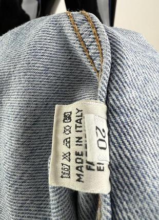 Итальянская винтажная джинсовая куртка джинсовка9 фото