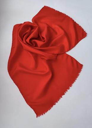 Шелковый шарф, 100% шелк шов роуль.2 фото