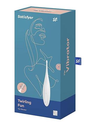 Вибратор для клитора satisfyer twirling fun white 4
