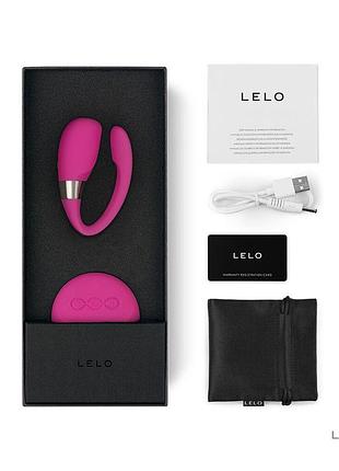 Вібратор для пар lelo tiani 3 cerise, 2 мотори, пульт дк 2
