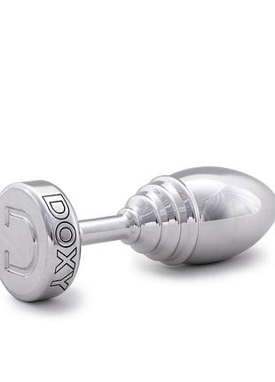 Анальная пробка doxy butt plug ribbed 2