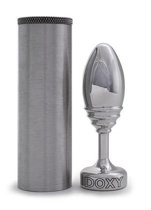 Анальная пробка doxy butt plug ribbed 3