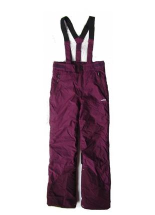 Теплые термо зимние горно лыжные влагостойкие штаны брюки полукомбинезон комбинезон decathlon wedze