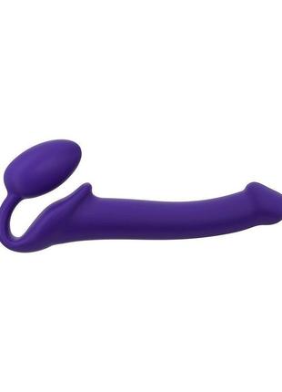 Безремневой страпон strap-on-me violet m, полностью регулируемый, диаметр 3,3см