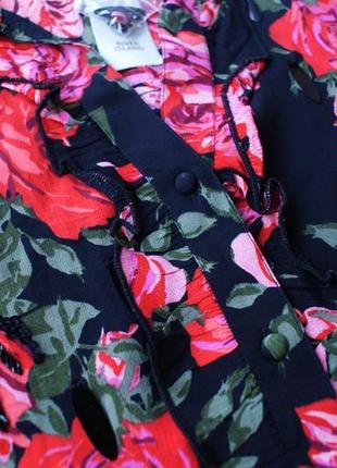 Брендовая блуза цветочный принт от ri6 фото