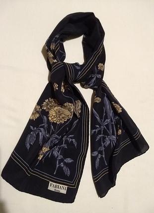 Шарф вінтажний fabiani оригінал передплатний шовковий роуль